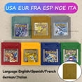 thumbnail image 2 of GBC Video Game Cartridge Console Card Blue/Crystal/Green/Gold/Red/Silver/Yellow High Quality with Multi-language, 2 of 5