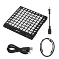 thumbnail image 2 of WORLDE ORCA PAD64 Pro Portable USB MIDI Drum Pad Controller 64 RGB Backlit Pads 24 Buttons with USB Cable, 2 of 7