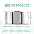 thumbnail image 5 of Regalo Extra Wide 58” Arched Décor Baby Safety Gate with Extensions, Pressure-Mounted for Doorways & Bottom of Stairs, Dark Bronze, 5 of 10