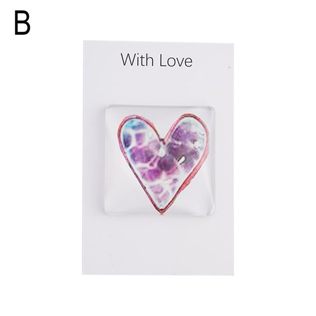 Searching Roads Fused Glass Heart Pocket Token, Pocket Heart Token with Greeting Card, Mini Cute Small Pocket Hug, Heart Keepsake Gift for Birthday Mother's Day Valentines Thanksgiving B4K3