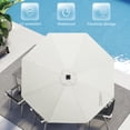 thumbnail image 6 of MASTERCANOPY 9ft Solar Patio Umbrella with LED Lights Tilt and Crank, Light Beige, 6 of 8