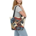 thumbnail image 2 of Balery Samurai Frog Guitar Bolsa de Hombro con Diseño, Bolsa Grande y Duradera, Bolsa Versátil para Compras, 2 of 6