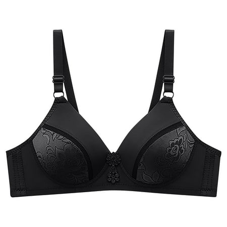 Push Up Sexy Lace Plunge Bra for Women Clearance Wireless Support Lingerie Full Coverage Minimizer Bra Plus Size Comfort Cotton Bralette Breathable Everyday Bars Gathering Underwear