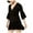 black, variant on French Connection Womens Ellette Fit & Flare Dress, Black, 8