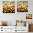 thumbnail image 4 of Designart "Meadows of Yellow and Green Poppies I" Floral Wall Art - Traditional Yellow Poppies Entryway Wall Art Print, 4 of 6