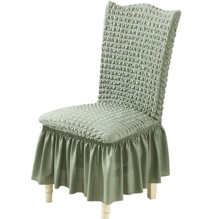 Home Decor Bubble plaid Stretch Dining Chair Covers Slipcovers Thick With Chair Cover Skirt Outdoor Chair Cushions Seat Cushion
