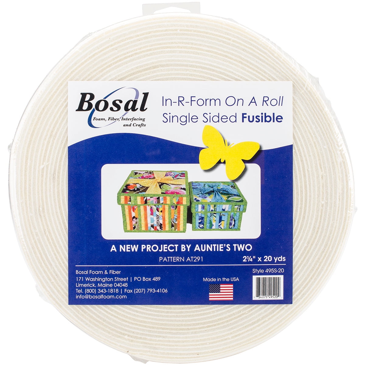Bosal 495S-20 In-R-Form Unique Fusible Foam Stabilizer - 2.25 In. X 20 Yards