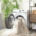 thumbnail image 4 of SAFAVIEH Blair Carleen Traditional Machine Washable Area Rug, 6'7" x 6'7" Square, Beige/Rust, 4 of 13