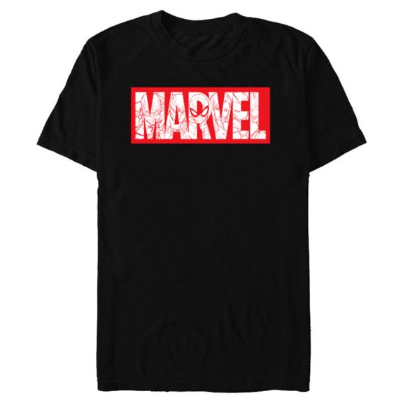 Marvel Logo Comics Red Super Heroes Avengers and More - Short Sleeve Blended T-Shirt for Adults - Customized-Black