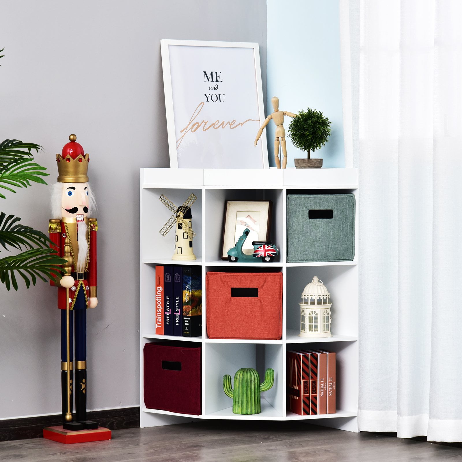 toy box with shelves on top