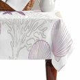 thumbnail image 4 of Pink Coastal Table Cloth Waterproof Tablecloths, Summer Beach Starfish Coral Shell Nautical Tablecloth Dining Table Cover for Kitchen Party Tabletop Outdoor, Rectangle Tablecloth 52x70 Inch, 4 of 9