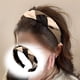 thumbnail image 4 of Diademas para mujer, diadema cuadrada, elegante diadema tejida con dientes antideslizantes, para uso diario, fiestas y eventos, accesorio para el cabello elegante, cómodo, ligero y duradero., 4 of 5