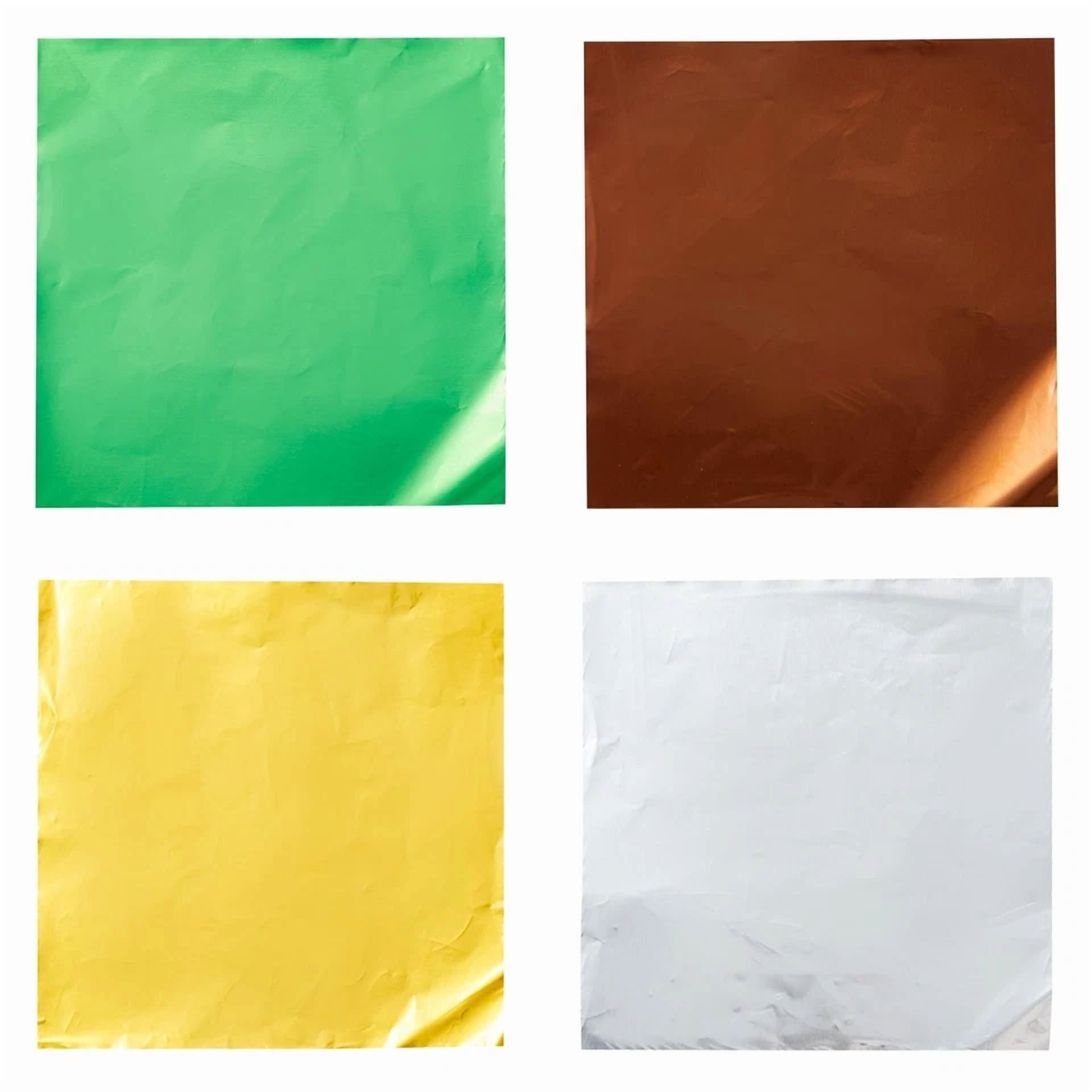 CRESTIN- Aluminum Foil Wrappers For Candy And Chocolate (4 In, 10 Colors, 1000 Sheets)