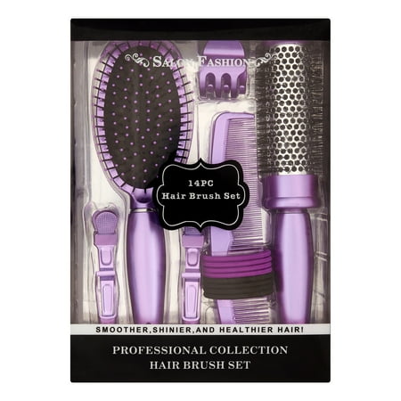 Salon Fashion Hair Brush Styling Set, 14 pieces ($22