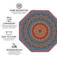 thumbnail image 4 of Kll Octagon Drink Coasters Set Of 4,Pu Leather Absorbent Coasters Set Decorative Coffee Cup Coasters Housewarming Gift For Home Decor-Mandala, 4 of 9
