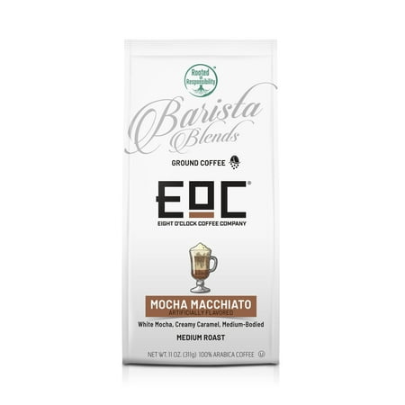 Eight O'Clock Coffee Barista Blends Mocha Macchiato, 11 Ounce (Pack of 1), Medium Bodied Espresso, Notes of White Chocolate