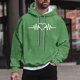 thumbnail image 1 of Sudadera con capucha para hombre, estilo casual, con cuello redondo, estampado, manga larga, blusa de poliéster, 1 of 5
