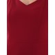 thumbnail image 5 of INSPIRAR CHIC WOMLAYOUT Vestidos de cuerpo ajustado sin mangas para mujeres, vestido midi de cóctel con tirantes de espagueti y volantes en color rojo vino, 5 of 6