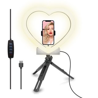 Wholesale 18inch led heart shaped selfie ring light Vlogging video