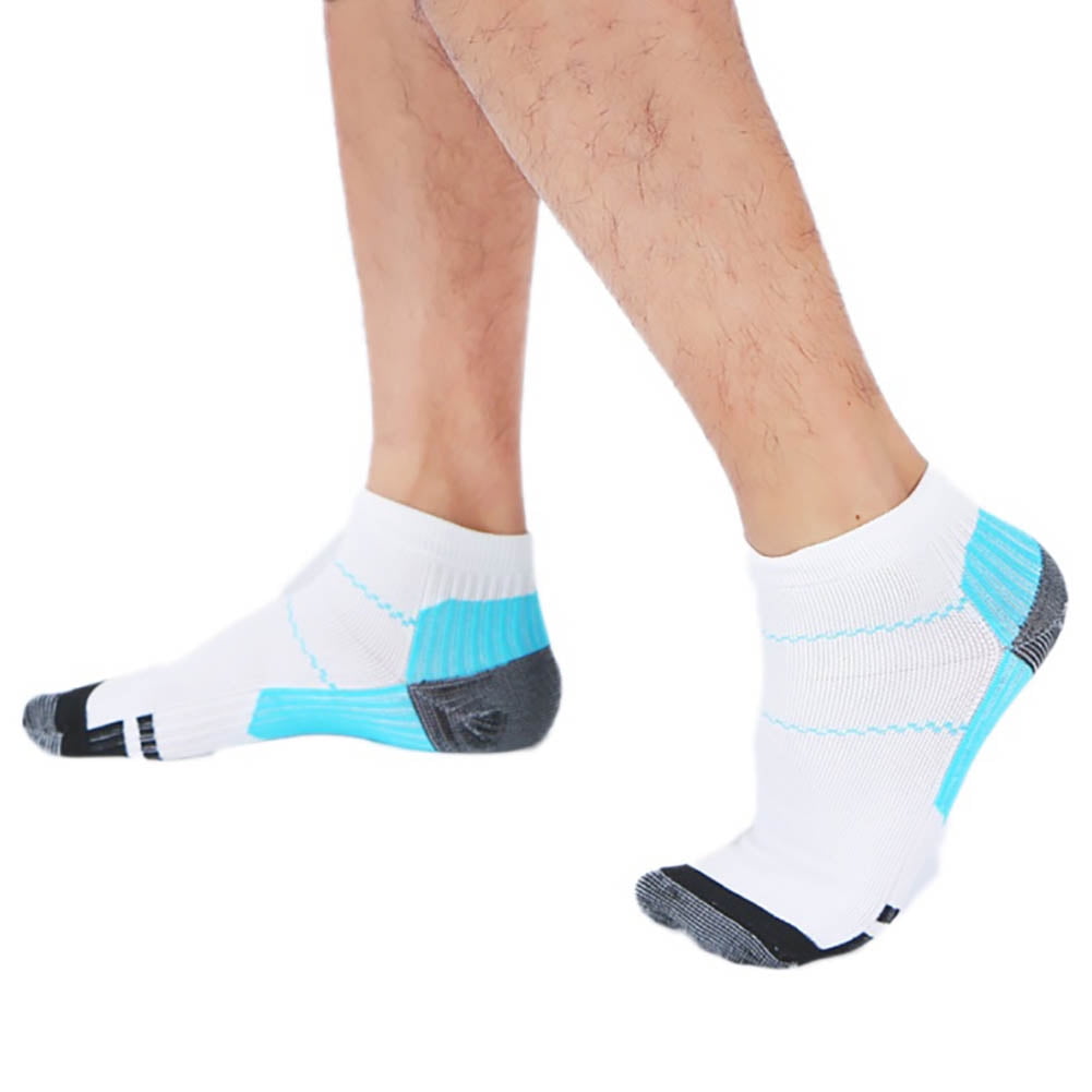 Mens Running Socks Low Cut Man Jogging Socks Short Arch Support Athletic Ankle Socks Non Slip Moisture Wicking