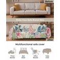 thumbnail image 3 of Watercolor Sea Turtle Sofa Covers for 3 Cushion Couch,Washable Sectional & L Shape Couch Covers for Dog/Cat/Kid,Coastal Vintage Ocean Beach Tortoise Non Slip Sofa Slipcover Futon Cover 71x150, 3 of 8