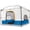 Light Blue, variant on KAMPKEEPER Camping Inner Tent for Pop Up Canopy, Converts 10'x10' Straight Leg Canopy into Camping Tent–Fully Vented Roof(Top & Frame NOT Included), Khaki