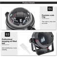 thumbnail image 1 of 1 Set Boat Compass Direction Display Equipment Practical Simple Navigation Tools Sailing Tool with Clear Displaying for Outdoor White, 1 of 1