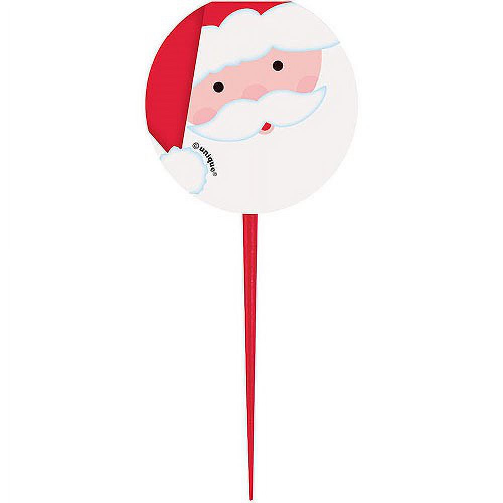 Santa Christmas Picks, 8ct