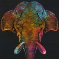 thumbnail image 3 of DressBarn Women's Multicolor Tribal Elephant Print Poster Dress - O/S, 3 of 4