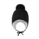 thumbnail image 1 of Gorro de invierno cálido con pompón y calavera para bebé de punto exclusivo de Desiderio, 1 of 5