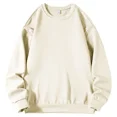 thumbnail image 3 of Ropa masculina Sudadera de alta calidad para hombre Jersey sin capucha sin logotipo Camiseta lisa Azul Harajuku Moda Nueva en algodón S, 3 of 5