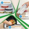 thumbnail image 3 of NutriChef Set of 5 Stackable Borosilicate Glass Food Storage Containers, 30 Oz, 3 of 7