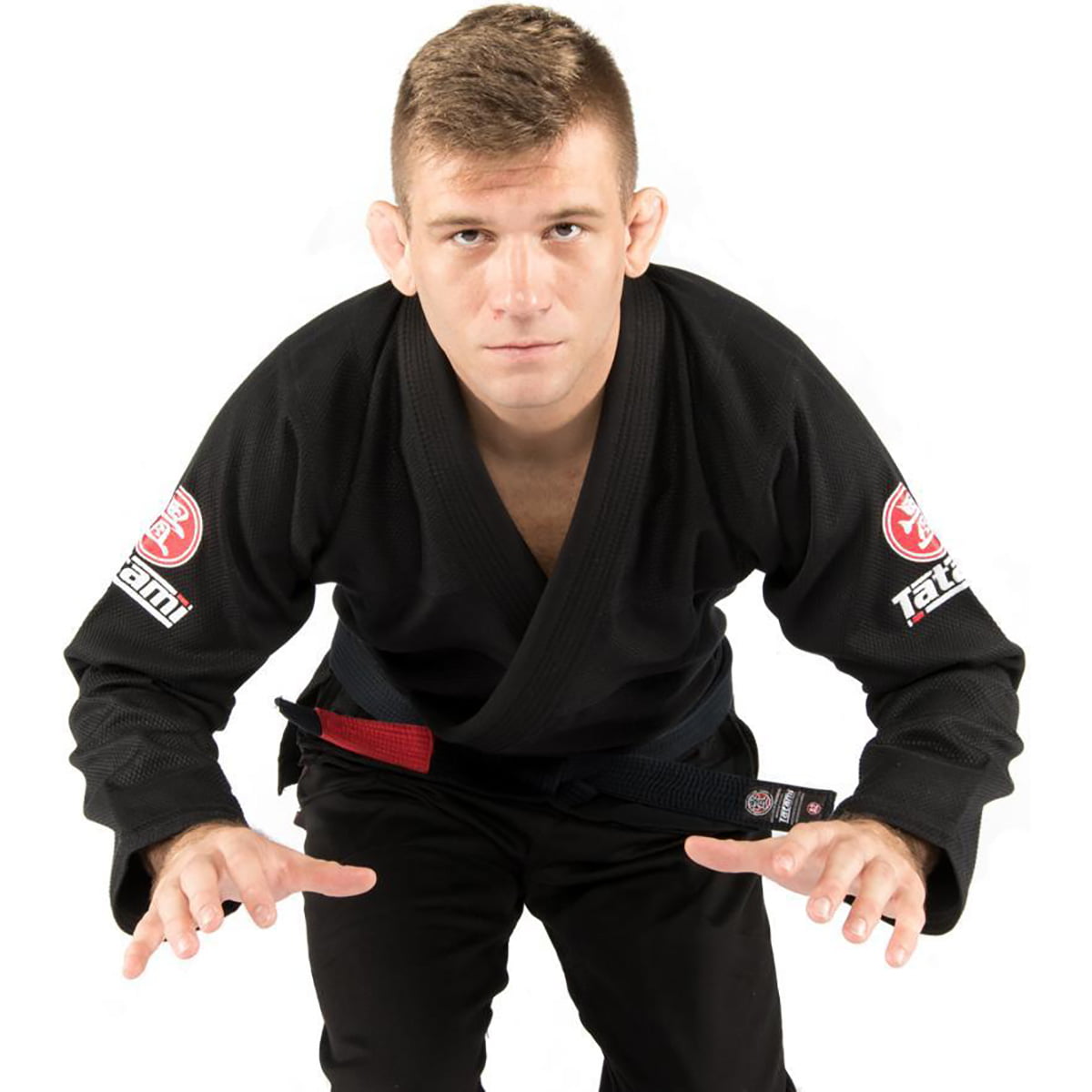 Jiu Jitsu BJJ MMA Mens Tatami Black Nova Basic Rash Guard