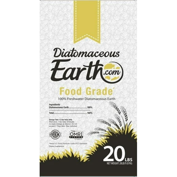 Diatomaceous Earth FG10507 Food Grade for Humans and Pets - 20 lbs