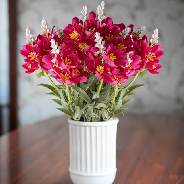 Ramos de Flores Artificiales - Flores Falsas - Flores Artificiales - Ramos para Decoración Del Hogar