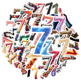 thumbnail image 5 of Diverse Number 7 Stickers Stickers, Waterproof Number 7 Stickers Sticker for Water Bottle Laptop Phone Cases Planner Skateboard Luggage Helmet Party Favor Decor, Ideal for Adults Teens Teacher Rewards, 5 of 9