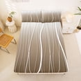 thumbnail image 5 of jejeloiu Modern Gradient Geometric Full Size Sheets For Girls,Abstract Stripe Bed Sheets For Kids,4-Piece, 5 of 6