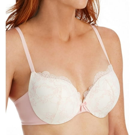 

Women s Maidenform DM9900 Love The Lift Push Up & In Lace Demi Bra (Ivory w/ Gentle Peach 32A)