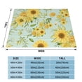 thumbnail image 4 of XMXT Flannel Throw Blanket for Couch, Warm Sunflower Print Bed Sofa Decor Blankets for Home Bedroom, 40 x 30 inches, 4 of 9