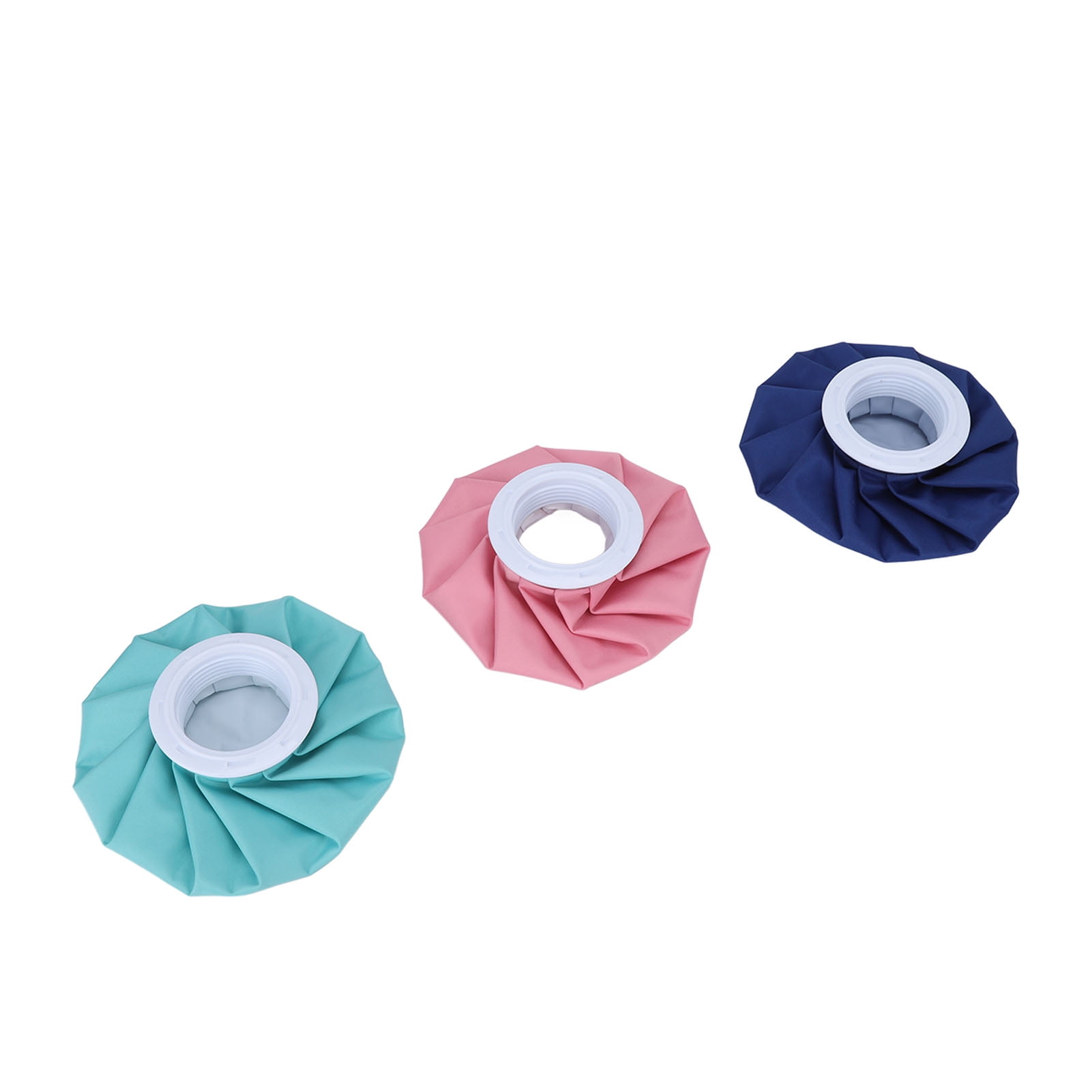 Riousery 3-Piece Reusable Hot and Cold Therapy Ice Pack Set for Pain Relief, Swelling, and Injuries, 6 Inches / 15.2 cm Multi-Color Pack (Dark Blue, Blue, Pink) for Home First Aid Care