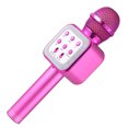 thumbnail image 1 of Micrófono de karaoke inalámbrico Bluetooth para niños, 5 en 1 portátil de mano Micrófono de karaoke Altavoz Reproductor Grabador con luces LED para niños Niñas Niños Adolescentes Cumpleaños, 1 of 5