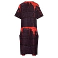 thumbnail image 4 of Vestido largo suelto con bolsillo para mujer vestidos cortos s color de sangre Verano, 4 of 6