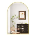 thumbnail image 3 of Arch Bathroom Mirror, Wall Mounted Vanity Metal Frame Mirror for Bedroom, Entryway, Living Room, 3 of 11