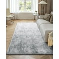 thumbnail image 4 of VEVOR Indoor Plush Area Rugs, 6 x 9 ft Soft Plush Carpet, Furry Shag Area Rugs for Living Room, Bedroom, Modern Home Decor Aesthetic Long-Pile Rug, Non-Shedding, Slip-Resistant, Tie-Dye Light Gray, 4 of 9