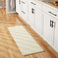 thumbnail image 3 of TOWN & COUNTRY BASICS Comfort Plus Vintage Medallion Tile Anti Fatigue Comfort Mat, Kitchen Runner Mat, Standing Desk Mat, Dorm Room Rug, Non-Slip Backing, Beige, 18"x55", 3 of 12