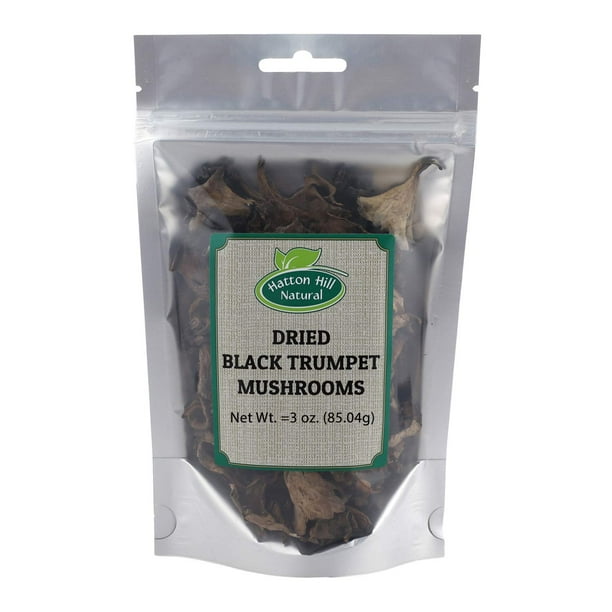 Dried Black Trumpet Mushrooms 3oz. by Hatton Hill