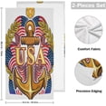 thumbnail image 2 of American USA Anchor Hand Towels 2 PCS, Flag Star Stripes American Kitchen Towel Ultra Soft and Highly Absorbent,Decorative Fingertip Face Towel for Bathroom Hotel, 28.3"x14.4", 2 of 5