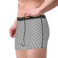 thumbnail image 4 of Naloa Gray Plaid Print Mens Underwear - Boxers for Men, Classic Briefs for Men, 4 of 9