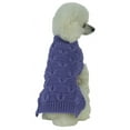 thumbnail image 3 of Pet Life ® Butterfly Stitched Heavy Cable Knitted Fashion Turtle Neck Dog Sweater, 3 of 4