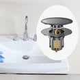thumbnail image 6 of Qnjujn Brass Sink Stopper with Filter, Plug & Play Design, Anti-Odor & Anti-Clog Drain Plug for Basin, Bathroom, Kitchen, Leak-Proof & Easy Install, 6 of 6